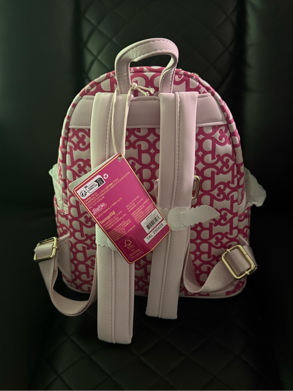 Loungefly Barbie Pink Flamingo Shell Mini Backpack - Picture 2 of 2